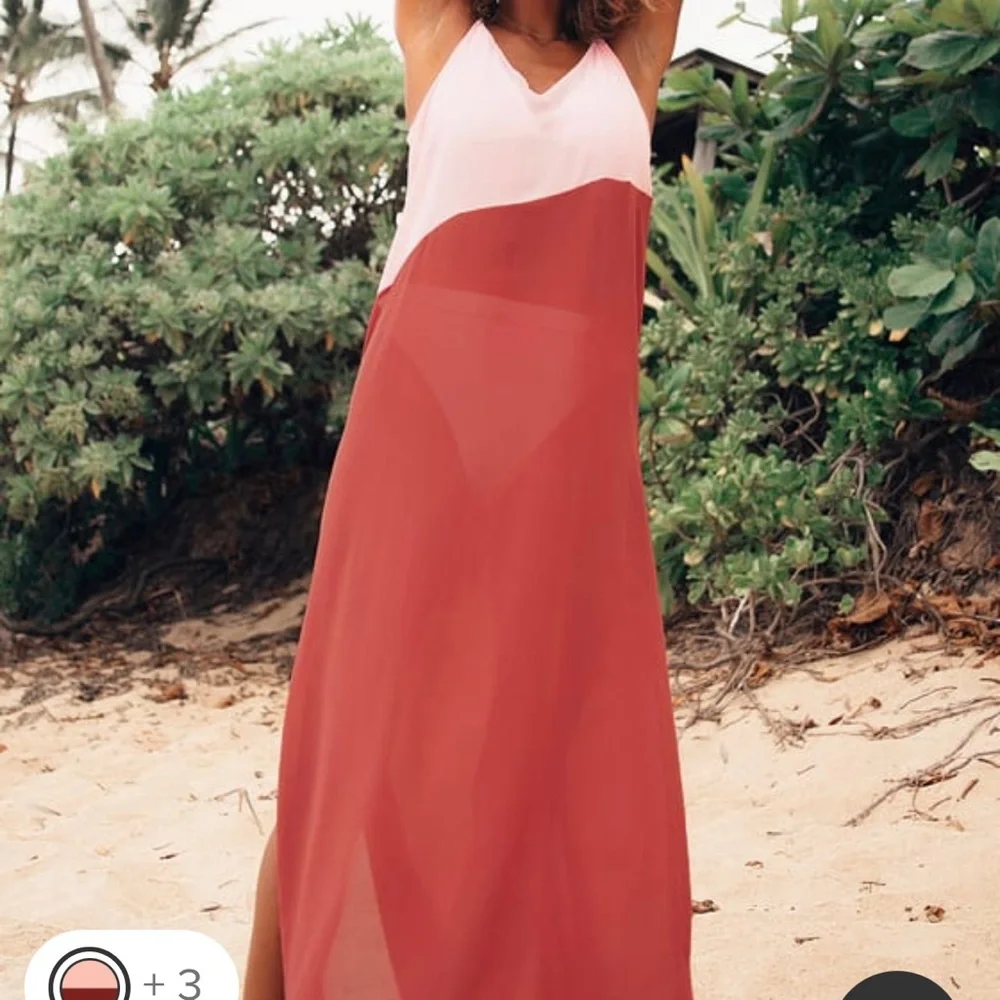 NWT- Seaside Retreat Red and Blush Maxi
Cover-Up - Picture 4 of 5